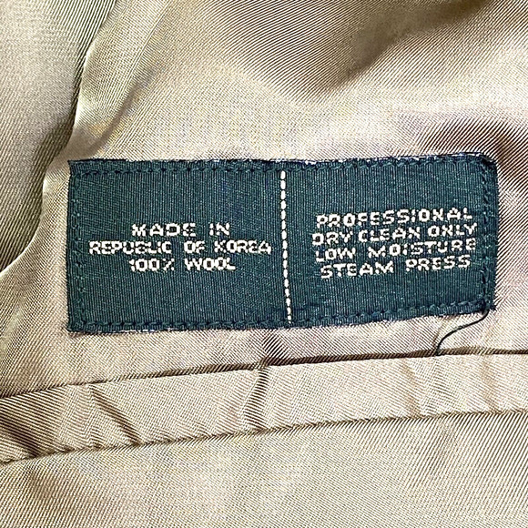 Vintage 1990’s Neil Martin for The Broadway 100% Wool Sport Coat Grey 44L Korea - Picture 9 of 11